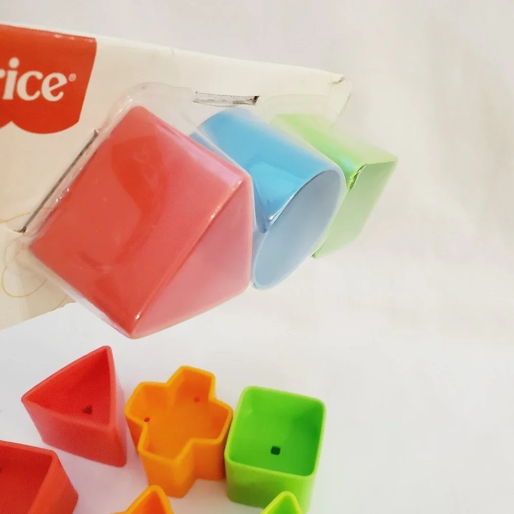 12 Pc Fisher Price Replacement Shape Sorter First Blocks